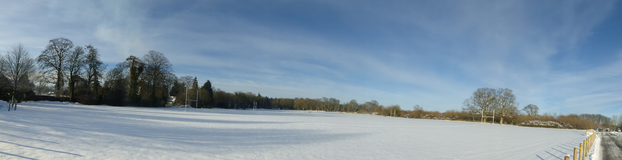 snow december 2017 field