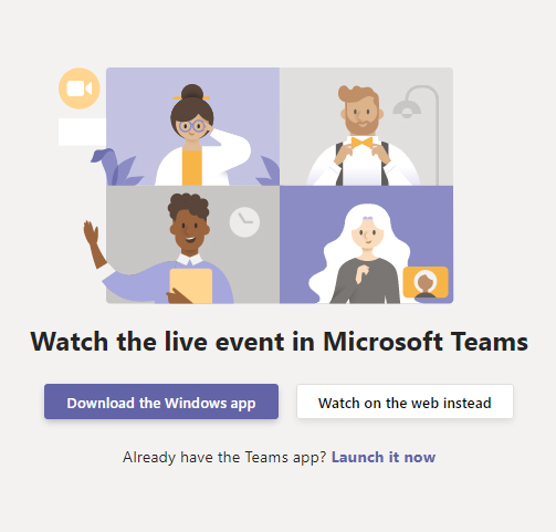 join ms teams live event