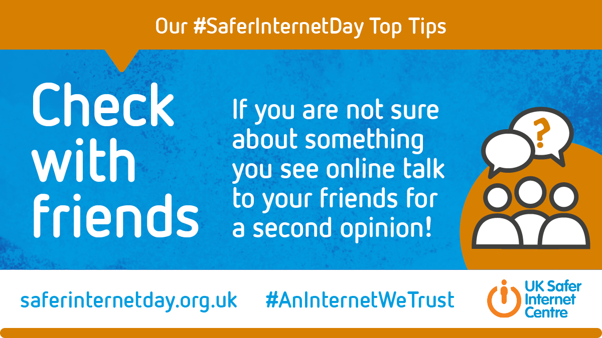 safer internet day  check with friends
