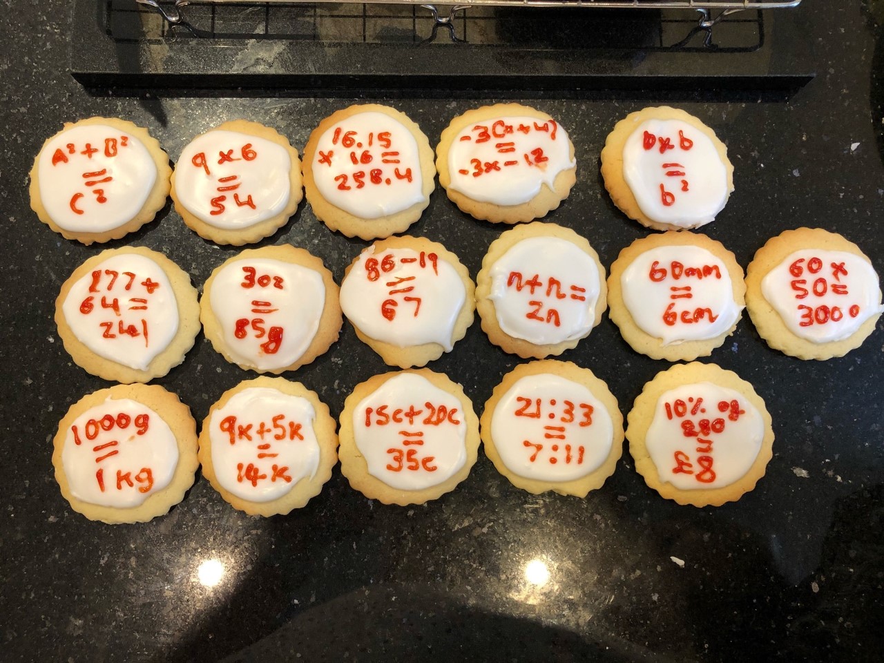 Year 7 mathematical cakes