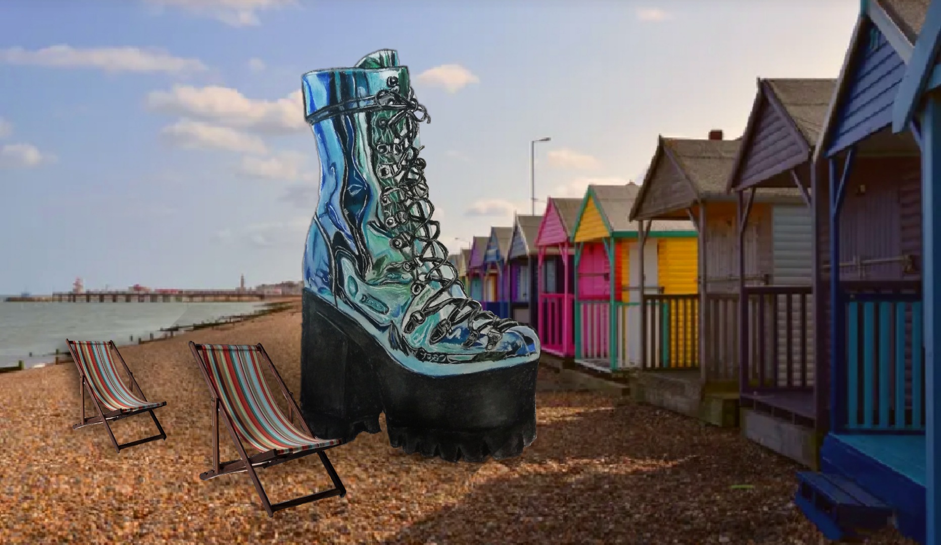 year 10 art beach boot