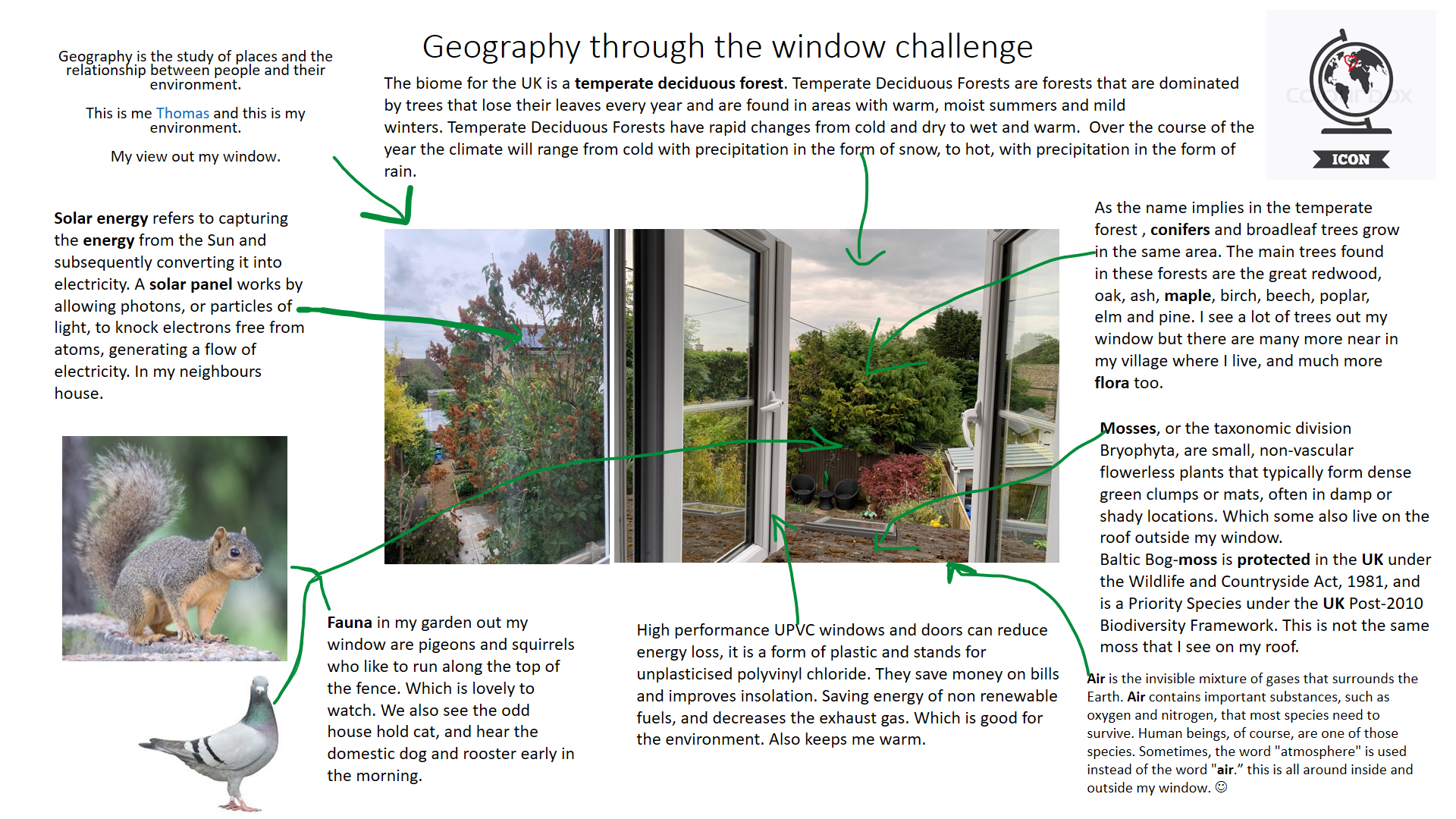 geography through the window year 10 pupil
