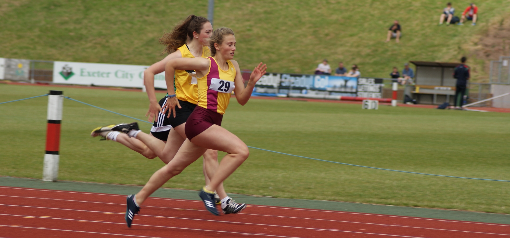 south west school championships exeter 100m june 2016